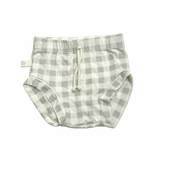 Childhoods Clothing Gray Plaid Rib Knit Bloomers - Picture 1 of 6